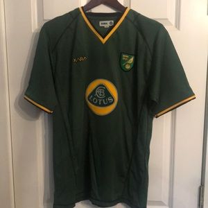NORWICH CITY 2003 2004 AWAY FOOTBALL SHIRT SOCCER JERSEY XARA sz M MEN GREEN (A)